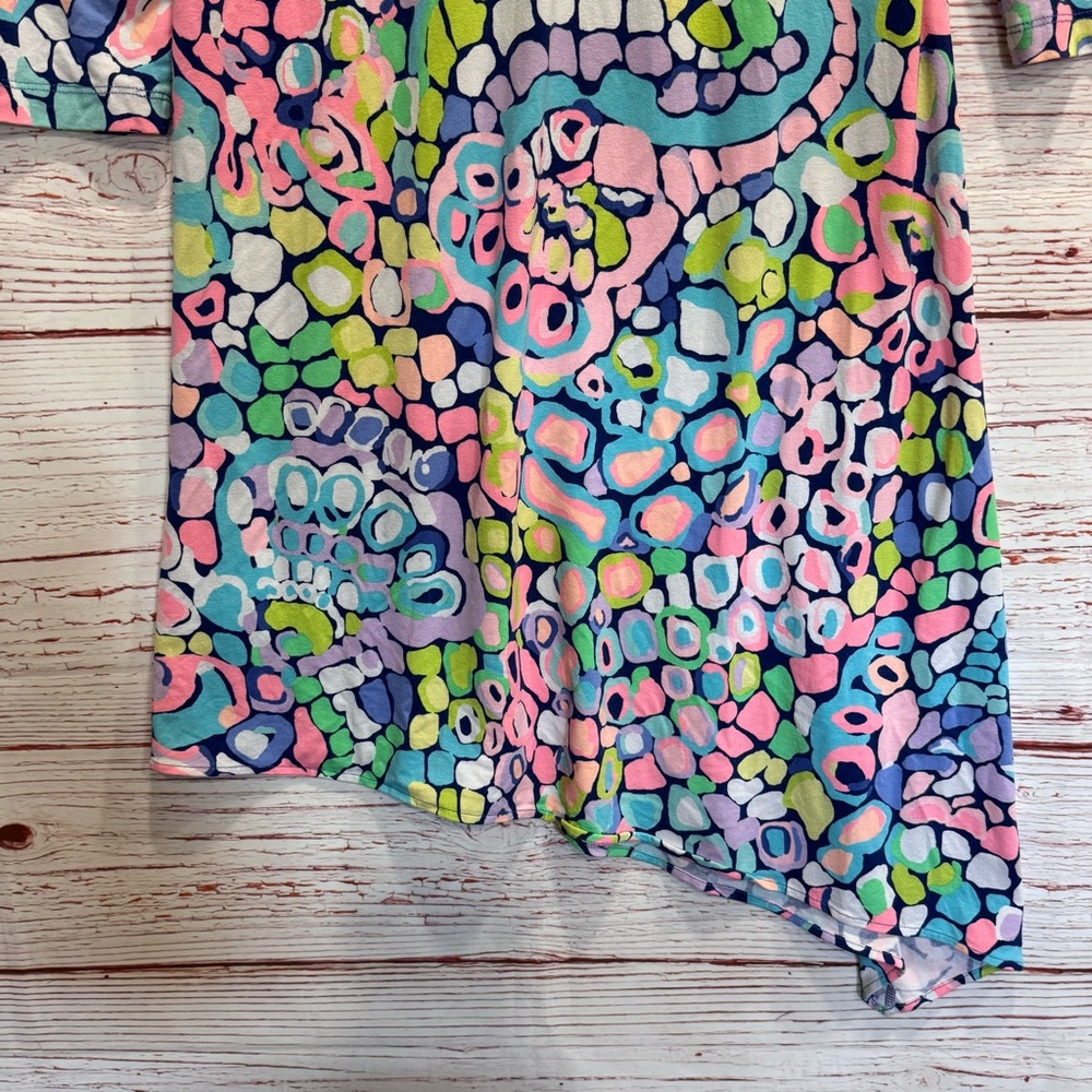 Lilly Pulitzer Ariana Asymmetrical Swing Dress in Multi Gypsy Jungle Sz S - Picture 14 of 14